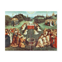 The Adoration Of The Mystical Lamb By Eyck Hubert Postcard