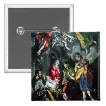 The Adoration of the Shepherds Button