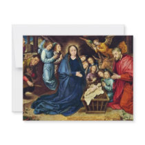 The Adoration Of The Shepherds By Goes Hugo Van De Personalized Invitation