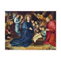The Adoration Of The Shepherds By Goes Hugo Van De Post Card