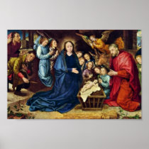 The Adoration Of The Shepherds By Goes Hugo Van De Print