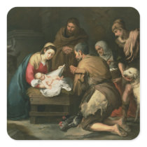 The Adoration of the Shepherds, c.1650 Sticker