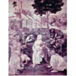 The Adoration Of The Three Kings By Leonardo Da Vi photo sculptures
