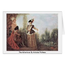 The Adventurer By Antoine Watteau Cards