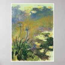 The Agapanthus, Claude Monet Posters