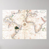 The Agnese Atlantic Chart Poster