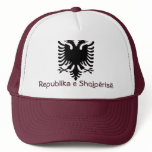 The Albanian Flag Black Eagle Sports Team Club hats