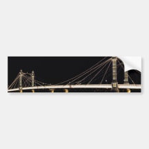 The Albert Bridge London Bumper Sticker