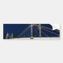 The Albert Bridge London Bumper Stickers