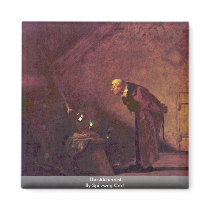 The Alchemist By Spitzweg Carl Magnets