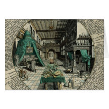 The Alchemist's Laboratory Greeting Card