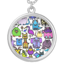 the alphabet book characters necklace