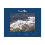 The Alps From Space Post Cards
