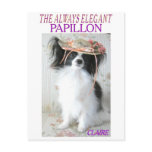 THE ALWAYS ELEGANT PAPILLON POST CARD