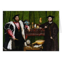 The Ambassadors by Hans Holbein the Younger Greeting Cards