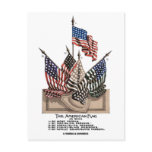 The American Flag (Vintage Historical) Vision Test Postcards