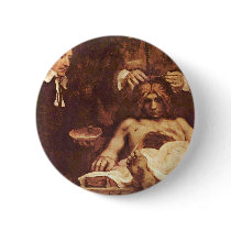 The Anatomy Lesson Of Dr. Joan Deyman. By Rembrand Pinback Buttons