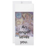 The angel of the Christmas rose., An angel save... Rack Card Design