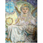 The angel of the Christmas rose. Photo Sculpture