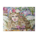 The angel of the pearl shellfish., Happy Easter. Post Card