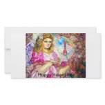 The angel of the sirloin quartz clock., Happy V... Custom Photo Card