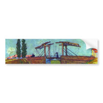 The Anglois Bridge at Arles  by Vincent van Gogh Bumper Sticker