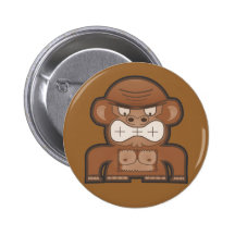 The Angry Donkey Monkey - Customisable Background Button
