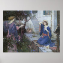 The Annunciation by John William Waterhouse Posters