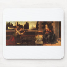 The Annunciation by Leonardo Da Vinci c. 1472-1475 Mouse Pad