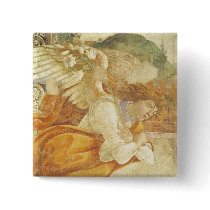 The Annunciation, detail of the Archangel Pins