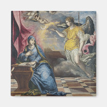The Annunciation - El Greco Magnets