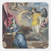 The Annunciation - El Greco Stickers