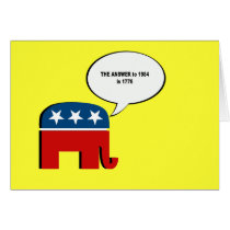 The answer to 1984 is 1776 greeting card