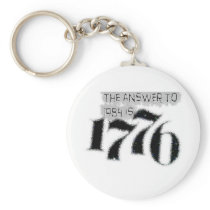 The Answer to 1984 is 1776 Key Chains