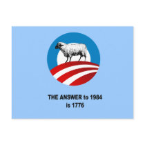 The answer to 1984 is 1776 postcards
