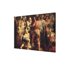 The Apostles, St. Paul and St. Barnabas at Lystra Stretched Canvas Print