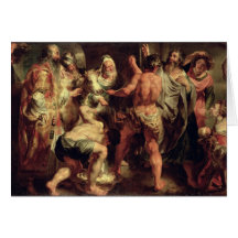 The Apostles, St. Paul and St. Barnabas at Lystra Greeting Card