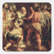 The Apostles, St. Paul and St. Barnabas at Lystra Sticker