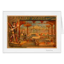 The Arabian Nights - Aladdin's Wonderful Lamp Greeting Cards