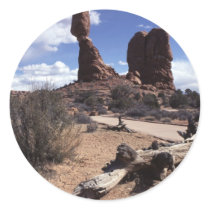 The Arches National Park, USA Round Stickers