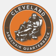 THE ARMCHAIR QB - Cleveland Round Sticker