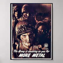 The Army Is Counting On You For More Metal Poster