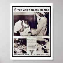 The Army Nurse In War Posters