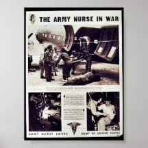 The Army Nurse In War Print