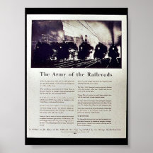 The Army Of Tbe Railroads Print