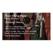 The Arnolfini Portrait The Arnolfini Wedding  By J Business Card Template