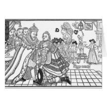 The Arrival of His Majesty Charles (1600-49) Princ Greeting Card
