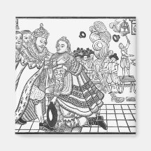 The Arrival of His Majesty Charles (1600-49) Princ Refrigerator Magnet