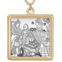 The Arrival of His Majesty Charles (1600-49) Princ Personalized Necklace