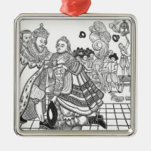 The Arrival of His Majesty Charles (1600-49) Princ Christmas Ornament